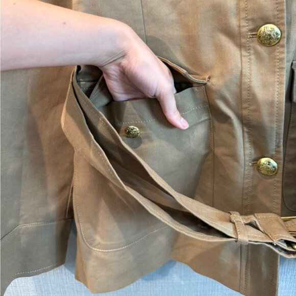 Banana Republic Voyage Belted Trench Jacket Khaki - Picture 6 of 14